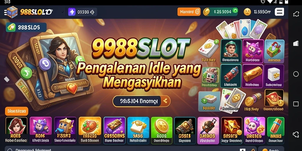 Tampilan gameplay 988SLOT yang seru dan mengasyikkan dalam mode Idle.