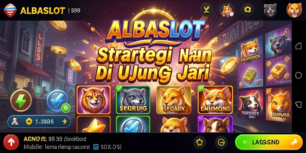 Tampilan gameplay strategis yang menantang dan seru di ALBASLOT.