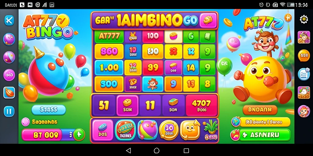 Tampilan gameplay Bingo yang seru dan interaktif dalam AT777.