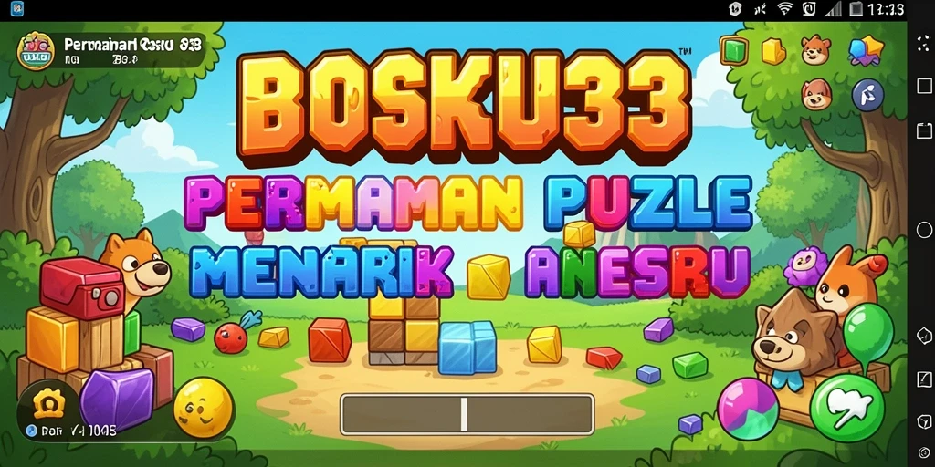 Tampilan gameplay BOSKU33 dengan teka-teki menantang.