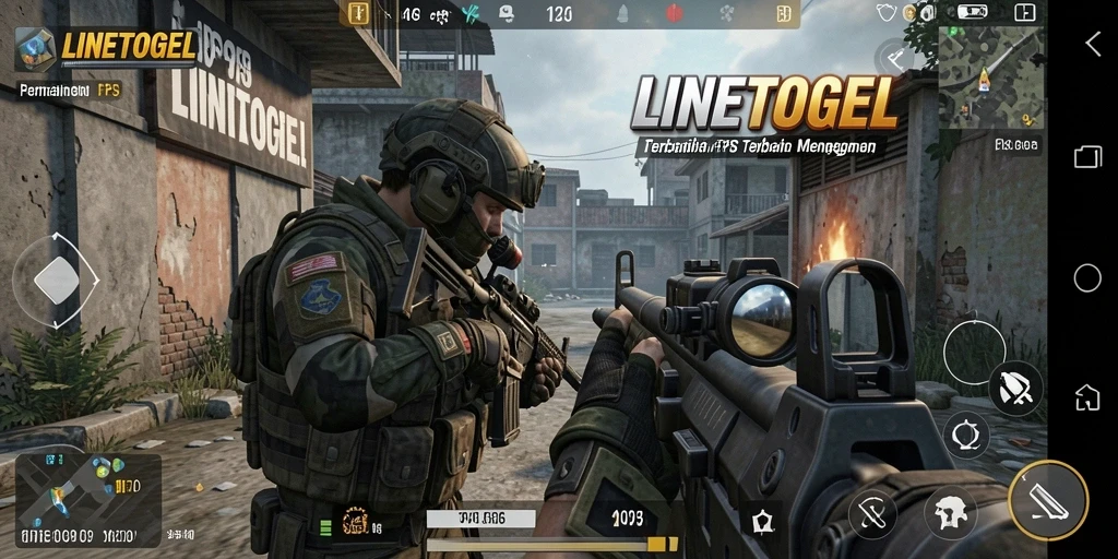 Screenshot gameplay menunjukkan aksi intens di <strong>LINETOGEL</strong>.