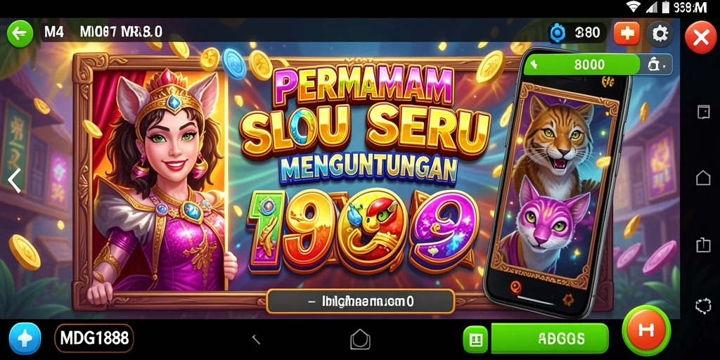 Tampilan bagus dari gameplay slot MDG188 yang mengasyikkan.