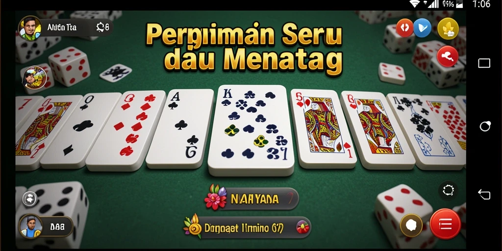 Screenshot gameplay N06 menampilkan keseruan permainan Domino.