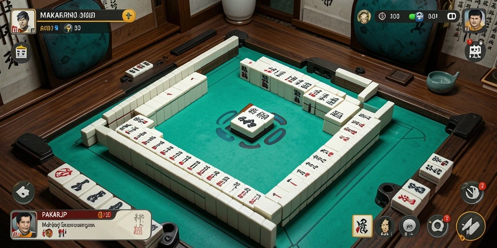 Screenshot PAKARJP menampilkan gameplay Mahjong yang menarik.