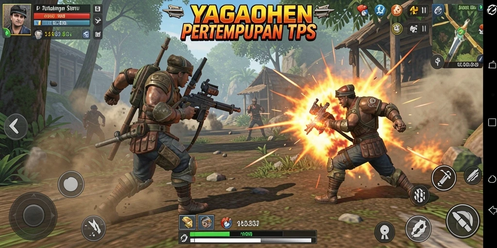 Gameplay YAGAOHEN menampilkan aksi pertempuran yang seru dan mendebarkan.