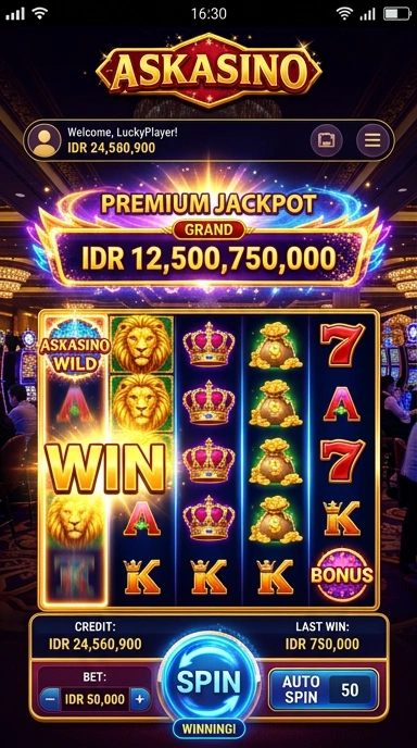 Screenshot proses unduh aplikasi di askasino yang cepat dan sederhana.